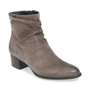 $500 PAUL GREEN Brianna COMFORT DRAMATIC Slouchy Bootie MINERAL SUEDE 8 (TB5)